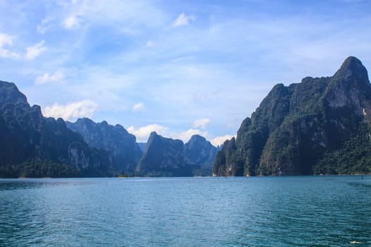 Khao sok park, mountain and lake in Suratthani, Thailand.