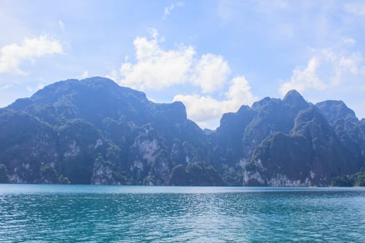 Khao sok park, mountain and lake in Suratthani, Thailand.
