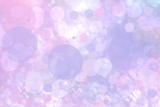 Abstract blurred vivid spring summer light delicate pastel pink blue bokeh background texture with bright soft color circles and bokeh lights. Card concept. Beautiful backdrop illustration.