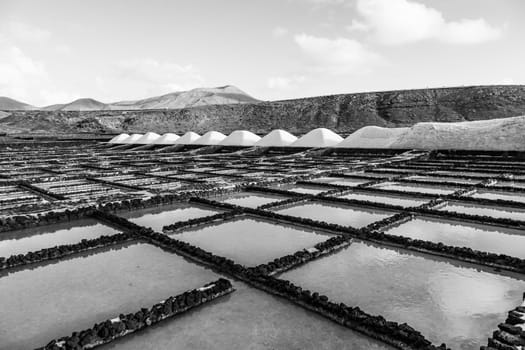 Salt refinery, Saline from Janubio, Lanzarote, Spain
