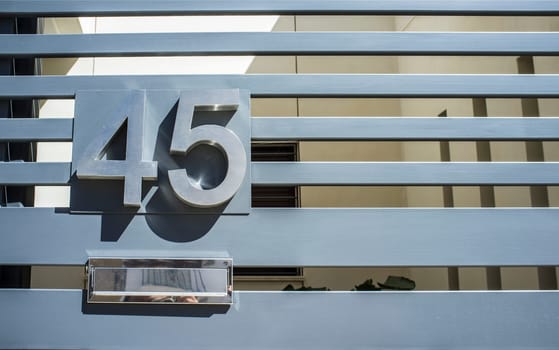 House number 45. Houses with personality concept