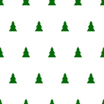 Christmas seamless pattern. Christmas Trees backdrop. Tileable background for winter holidays. Graphic design element for packaging paper, prints, scrapbooking. Holiday themed design