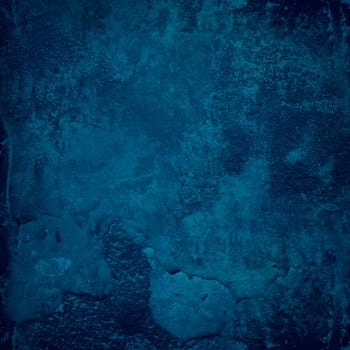 Grunge blue wall texture