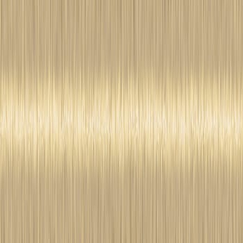 Realistic blond straight hair texture with glossy shiny detail. Vector illustration.