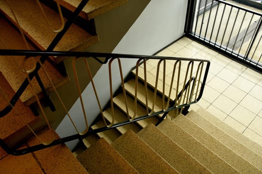 old stairwell of the sixties in Germany
