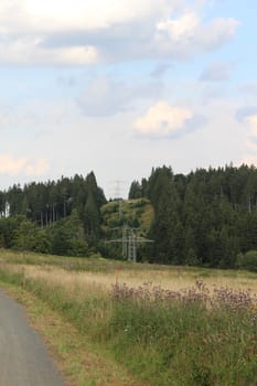Energy Lines in Thuringian Forest