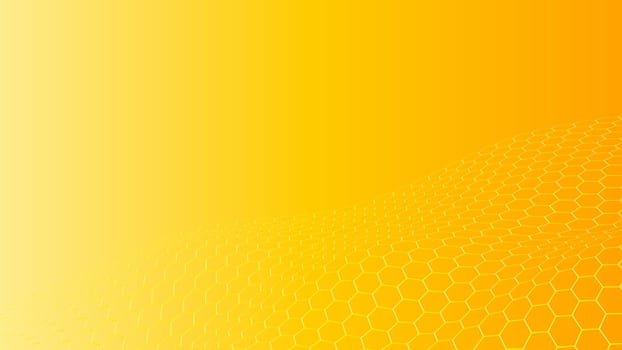 Abstract background of colorful hexagon and different surrounding rings. Abstract hexagon background.