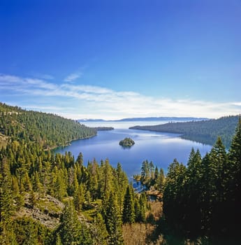 Emerald Bay in Lake Tahoe, California