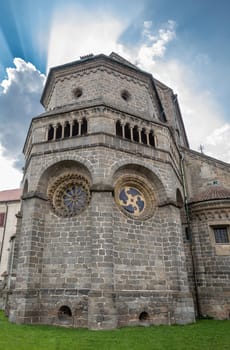 Old St. Procopius basilica and monastery, town Trebic, UNESCO city, the oldest Middle ages settlement of jew community in Central Europe, South Moravia, Czech Republic