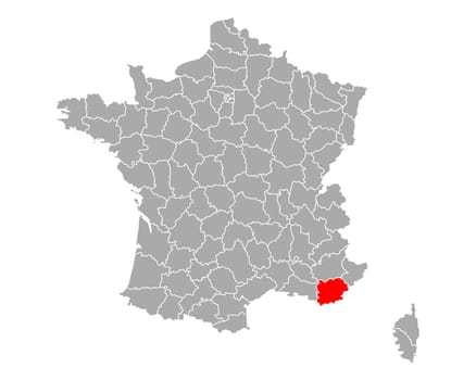 Map of Var in France