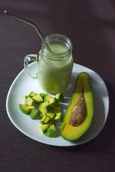 Avocado Smoothie, Made with Fresh Avocados