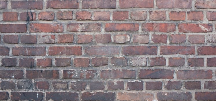 Textured background, empty copy space for text, brick wall structure, old cruny brickwork