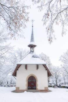 chapel in winter