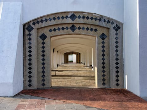 Muslim architecture. Eagle Square on the island of Langkawi. Kuah, Langkawi, Malaysia, perspective