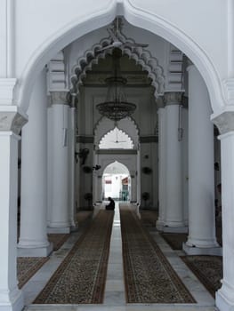 Kapitan Keling Mosque, GeorgeTown Penang Malaysia, perspective