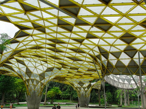 Laman Perdana disign roof in Botanical Garden, KUALA LUMPUR, MALAYSIA, copy space