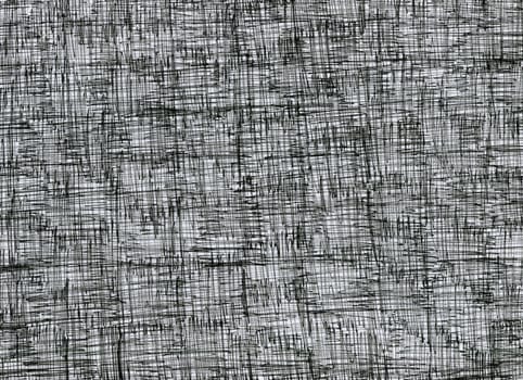 closeup of black liner pencil cross hatched doodles brushes on white background