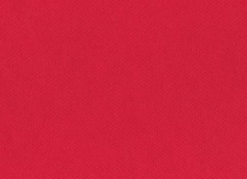 front view macro closeup of empty flat red colored paper texture with visible surface pulp fiber details