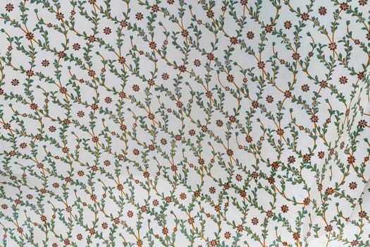 front view close up of Islamic ottoman era ceiling ornament decoration in Topkapi Palace museum Istanbul