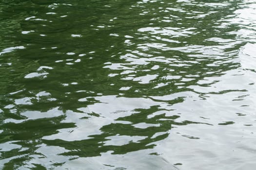 Green water background with sunlight reflection, green water texture