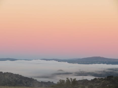 beautiful fog rising sun clouds low humidity darkness evaporation