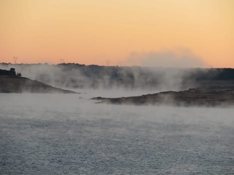 beautiful fog rising sun clouds low humidity darkness evaporation