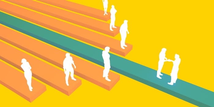 Project Management Business Solutions as an Abstract Background