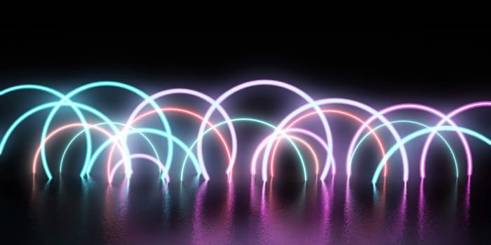 Energy Circles and Glowing Rings as Abstract