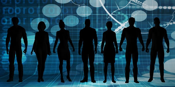 Corporate Culture and Communication Abstract Presentation background