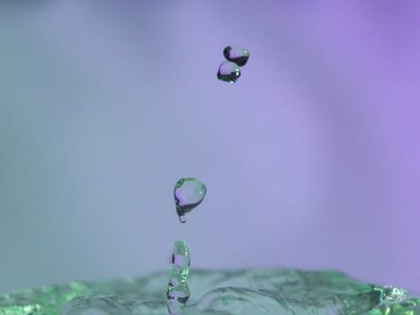 Abstract Colors colliding drops different fluids funds forms