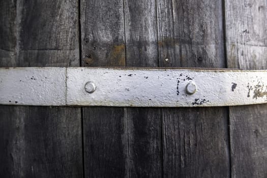 Detail of old containers for alcoholic beverages, wine culture, transportation and conservation