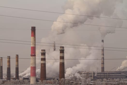 factory smoke pollution, environmental problems and air pollutio