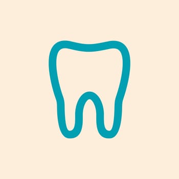 Tooth flat icon. Medical vector, eps 10