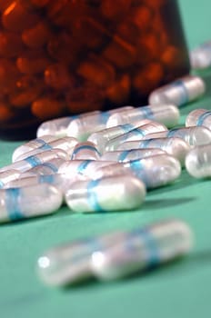 medicaments, tablet compositions on different backgrounds