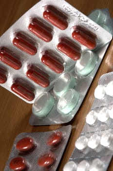medicaments, tablet compositions on different backgrounds