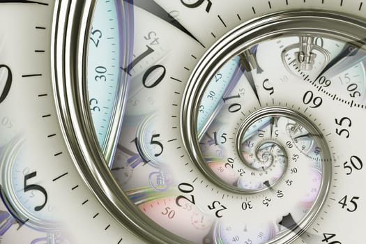 Droste effect background. Abstract design for concepts related to time, deadline and business.