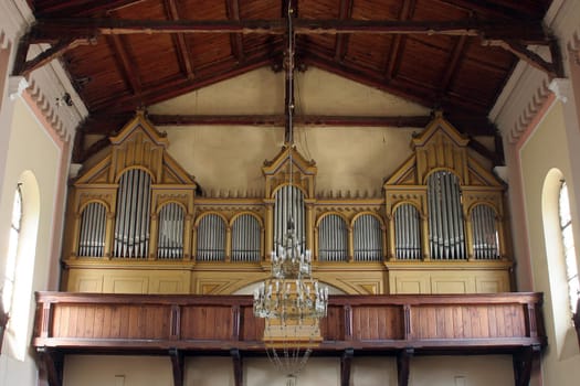 Organ in the Church of St. Maurus the Abbot in Bosiljevo, Croatia