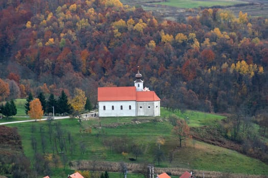 Franciscan monastery and church of Saint Anthony of Padua in Cuntic, Croatia