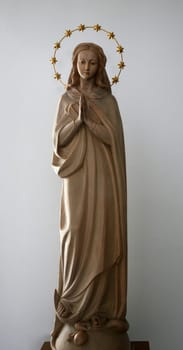 Virgin Mary statue in the church of Assumption of the Virgin Mary in Brodsko Vinogorje, Croatia