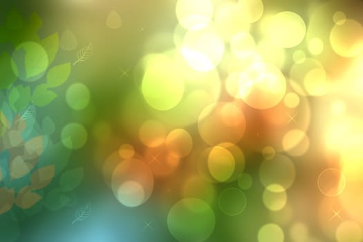 Hello autumn background. Abstract autumn gradient gold yellow orange various leaves texture. Indian summer. Card design with space for text. Beautiful backdrop.
