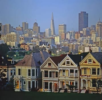San Francisco skyline at dusk