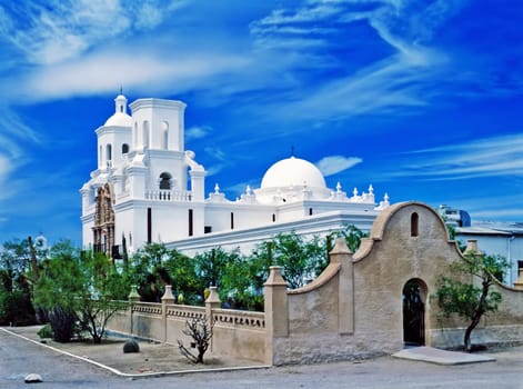 Mission San Xavier by Tucson, Arizona