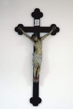 Cross in the church of Assumption of the Virgin Mary in Brodsko Vinogorje, Croatia