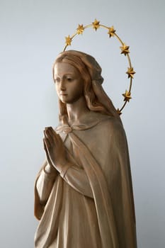 Virgin Mary statue in the church of Assumption of the Virgin Mary in Brodsko Vinogorje, Croatia