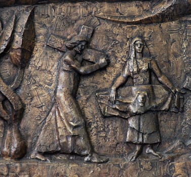 Way of the Cross, parish church of Our Lady outside the city in Sibenik, Croatia
