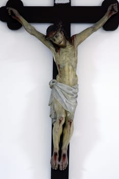 Cross in the church of Assumption of the Virgin Mary in Brodsko Vinogorje, Croatia