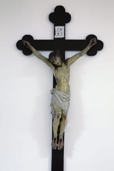 Cross in the church of Assumption of the Virgin Mary in Brodsko Vinogorje, Croatia