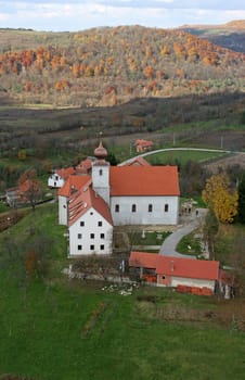 Franciscan monastery and church of Saint Anthony of Padua in Cuntic, Croatia