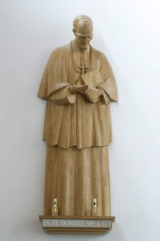 Blessed Aloysius Stepinac, statue in the parish church of Blessed Aloysius Stepinac in Velika Gorica, Croatia