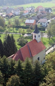 Church of St. John the Apostle and Evangelist in Cerje, Croatia